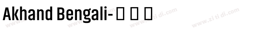 Akhand Bengali字体转换